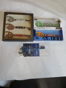 Disney Store Collectible Keys Lot of 4 (6 Keys Total) Mickey, Baby Yoda, Disney+ - Picture 1 of 11