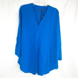 Massimo Dutti Shirt Damen Gr. L Blau Neu mit Etikett Top Bluse - Bild 1 von 9
