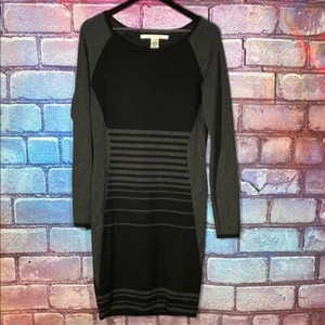 Max Studio Women’s Black and Gray Women's Dress Long Shirt Size XL - Picture 1 of 4