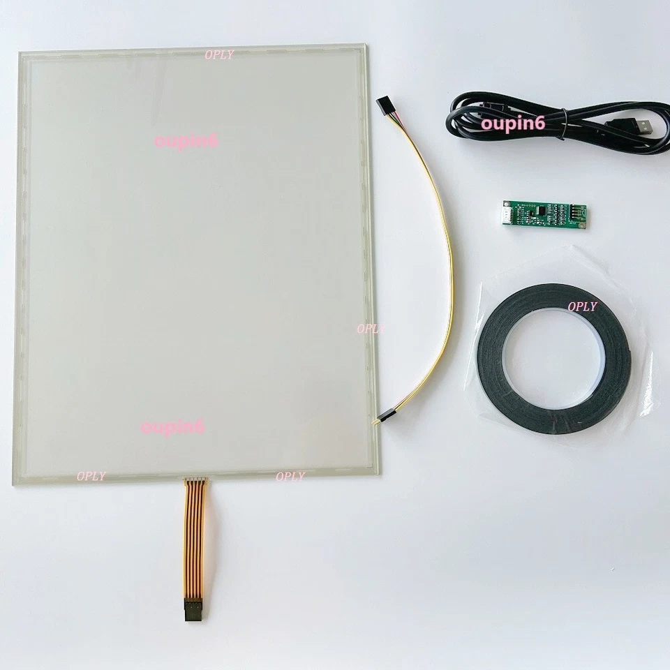 355*288 MM 4:3 17 inch Resistive touch sensor glass 5 Wire 17" Thick industrial - Image 1 of 4