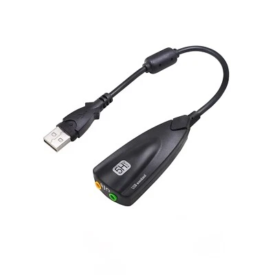 5HV2 stereo 7.1 channel USB sound card for Computer, games, dedicated external - Image 1 of 4