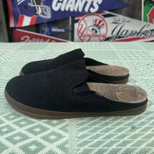 Size 12 - Reef Men's Cushion Homey Slipper Black - Picture 1 of 7