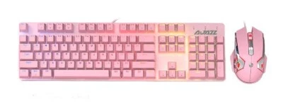 Ajazz Mechanical Keyboard Mouse Combo USB Wired Gaming Keyboard Mouse Set 104 - Image 1 of 4
