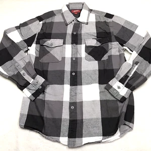 ARIZONA Jnco Flanellhemd Herren S schwarz grau Büffel kariert Holzfäller Outdoor - Bild 1 von 16
