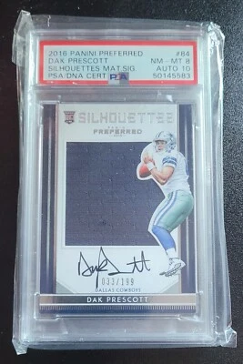 2016 Panini Preferred - Rookie Silhouettes #84 Dak Prescott 33/199  - Image 1 of 2