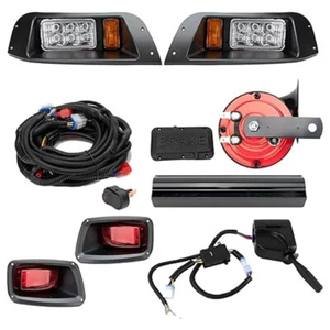 Deluxe Headlight Tail Light Kit for EZGO TXT Golf Cart Turn Signal Taillight - Picture 1 of 12