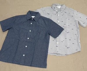 Calvin Klein Jeans & Old Navy Boys Shirts Size-8 Lots of 2 Short Sleeve Pocket - Picture 1 of 13