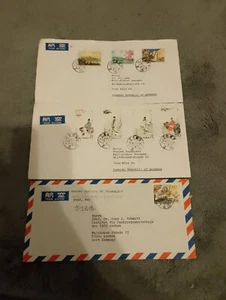 China Luftpost Abdeckungen zwei mit schönen Briefmarken - Bild 1 von 4