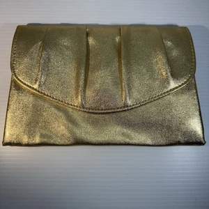 Gorgeous Vintage Gold Clutch Purse Evening Bag - Picture 1 of 8