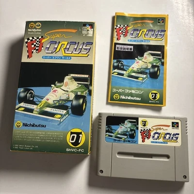 F1 Super Circus 1992 Nintendo Super Famicom SNES NTSC-J JAPAN Game Complete - Image 1 of 4