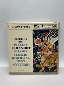 1961 Highlights from Puccini TURANDOT Rome Opera House Orchestra 4 Track 7.5IPS - Picture 1 of 3