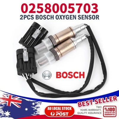 NEW Pair BOSCH OXYGEN SENSORS For Holden Commodore VTII VU Ute VX VY Adventra - image 1 of 4