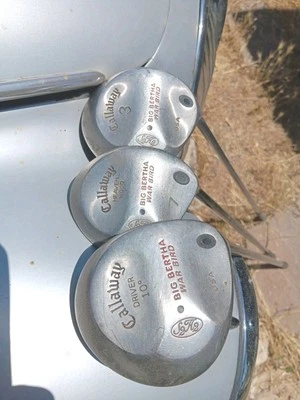 3 Callaway Golf Big Bertha 10* ,7 3  War Bird Clubs  Graphite RH - Image 1 of 4