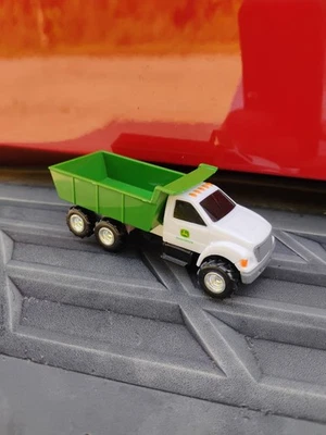 Ertl Diecast Toy John Deere Dump Truck Hauler White Cab Farm Work Truck 1/64 EX! - Image 1 of 4