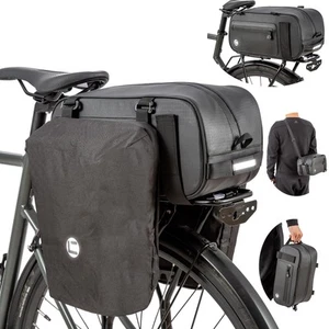 Borse Portapacchi Posteriore Bici 3 in 1 Multifunzione Bagagliaio Bici 26L Stoccaggio Panni... - Foto 1 di 7