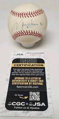 Maury Wills Signed Rawlings Official National League Baseball JSA COA DODGERS A5 - Image 1 of 3