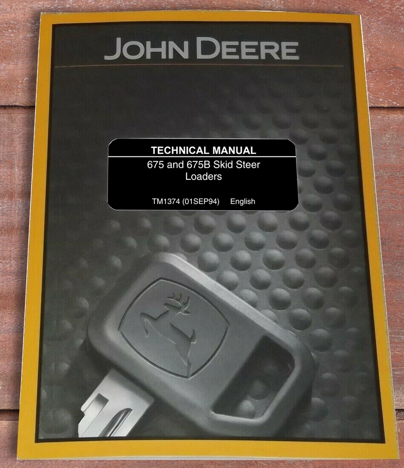 Manual de reparo de serviço técnico John Deere 675, 675B minicarregadeira - TM1374 - Imagem 1 de 4