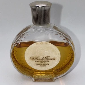 Vintage L'AIR DU TEMPS EDT 82° by Nina Ricci LALIQUE 2oz 90% Full 1950’s - Picture 1 of 6