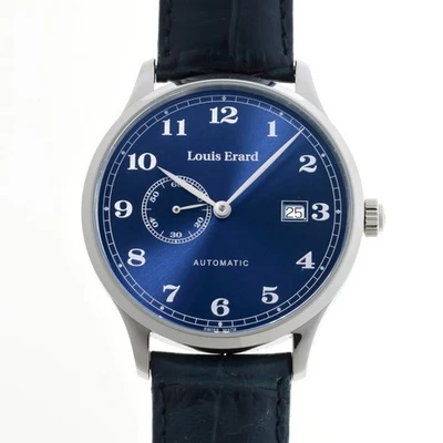 Louis Erard 1931 pequeño segundo automático LE66226AA25.BDC84 esfera azul Foto 1 de 4
