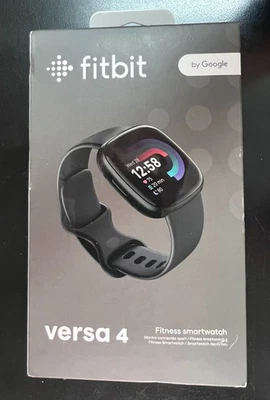 Fitbit By Google Versa 4 Fitness Smartwatch Black/Graphite Aluminum 1450 - Image 1 of 4
