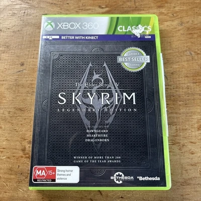 The Elder Scrolls V Skyrim Legendary Edition Xbox 360 Game PAL Free Post - Image 1 of 4