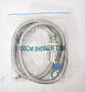 Tubo de ducha 150 cm acero inoxidable cable montaje en pared repuesto para baño - Imagen 1 de 4