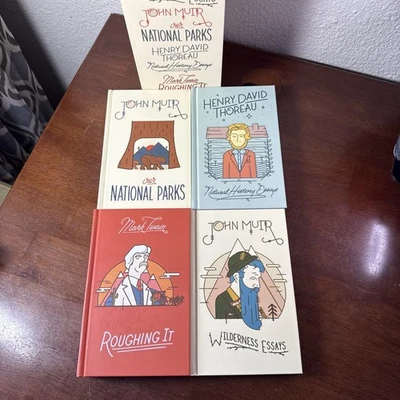 Бокс-сет Mark Twain, Thoreau & John Muir Wilderness Readers Collection 4 в твердом переплете - Изображение 1 из 4