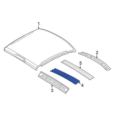 For Dodge Ram 2500 2009-2010 Dodge 55372618AA Front Roof Bow Foto 1 de 4