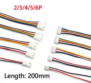 JST XH2.54mm 2/3/4/5/6 Pin Wire Cable 20CM Connector Male Female Plug Socket - Picture 1 of 24