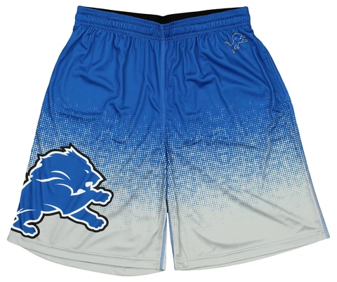Forever Collectibles NFL Men's Detroit Lions 2016 Gradient Polyester Shorts Cover