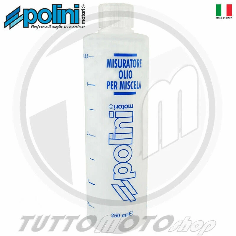 POLINI 121.500 MISURINO OLIO PER MISCELA 2 TEMPI CON TAPPO 250 ml VESPA SCOOTER