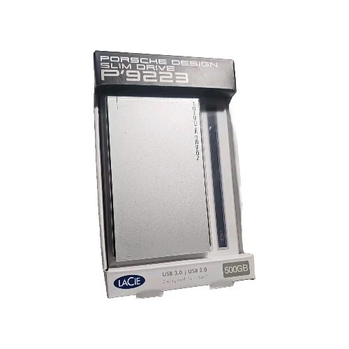 LaCie Porsche Design P'9223 500GB USB 3.0 Slim Solid State Drive  - NEW  - Image 1 of 4