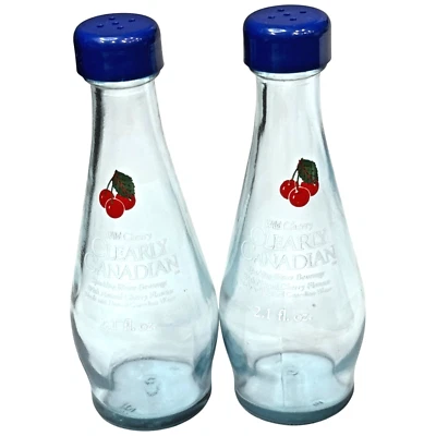 Vintage Clearly Canadian Sparkling Wild Cherry Beverage Salt and Pepper Shakers - Image 1 of 4