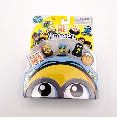 Despicable Me Mineez 3 pk Series 1  Bored Silly Bob I love Gru Hidden Figure - Image 1 of 4