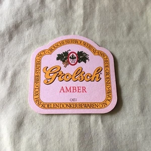 Collectable drink coasters "GROLSCH AMBER" PERFECT, PRISTINE CONDITION  - Picture 1 of 4