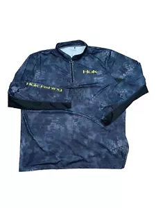 Pullover Huk Fishing para Hombres XL Performance 1/4 Cremallera Manga Larga Mezcla de Poliéster Correr - Imagen 1 de 10