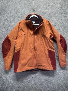 Vintage Patagonia Super Pluma Mock neck TwoTone Orange Canvas Jacket Men’s Large - Picture 1 of 22