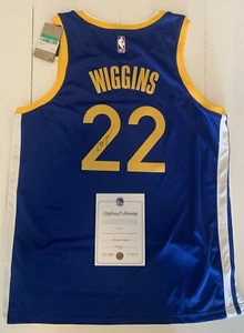 Andrew Wiggins Autographed Golden State Warriors Team Authenticated Nike Jersey! - Picture 1 of 11