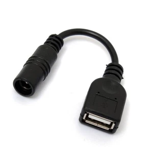 DC Stromkabel USB Buchse auf DC 5,5x2,1mm Buchse Verlängerung Konverter 12cm - UK - Bild 1 von 1