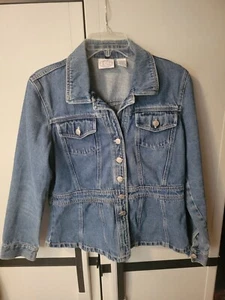 Womens Carolina Blues Button Up Denim Jacket Size Medium - Picture 1 of 4