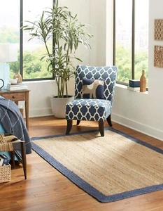 Jute Rug Carpet 100% Natural Living Decor Modern Area Jute Rug Handmade Braided - Picture 1 of 7