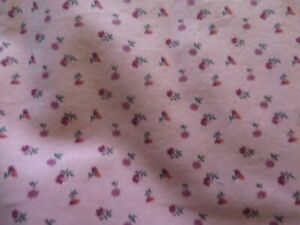 5/8 yd pink floral print cotton