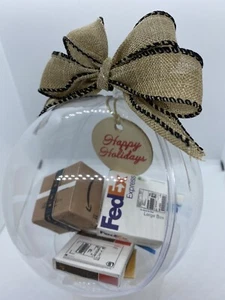 2023 Online Shopping Packages Ornament Homemade Mini Ups, Fedex, Usps, Amazon - Picture 1 of 5