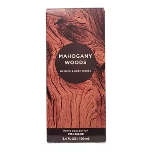 BATH & BODY WORKS MAHOGANY WOODS MEN'S COLOGNE 3.4 OZ NEW - Picture 1 of 2