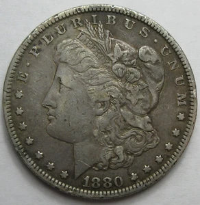 1880 Silver Morgan Dollar -XF- (#410k) - Picture 1 of 2