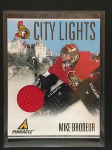 2010-11 Pinnacle City Lights Materials Jersey #61 Mike Brodeur /499