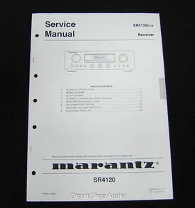 Original Marantz SR4120 Receiver Service Manual - Picture 1 of 1