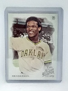 Rickey Henderson 2019 Topps Allen & Ginter Baseball - #46 - Oakland Athletics - Picture 1 of 2