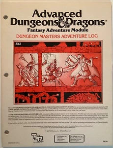 Advanced Dungeons & Dragons Dungeon Masters Adventure Log MINT TSR 9036 1983 - Picture 1 of 3
