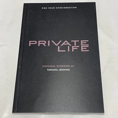 For Your Consideration: Private Life Original Screenplay Script Only FYC - Image 1 of 4